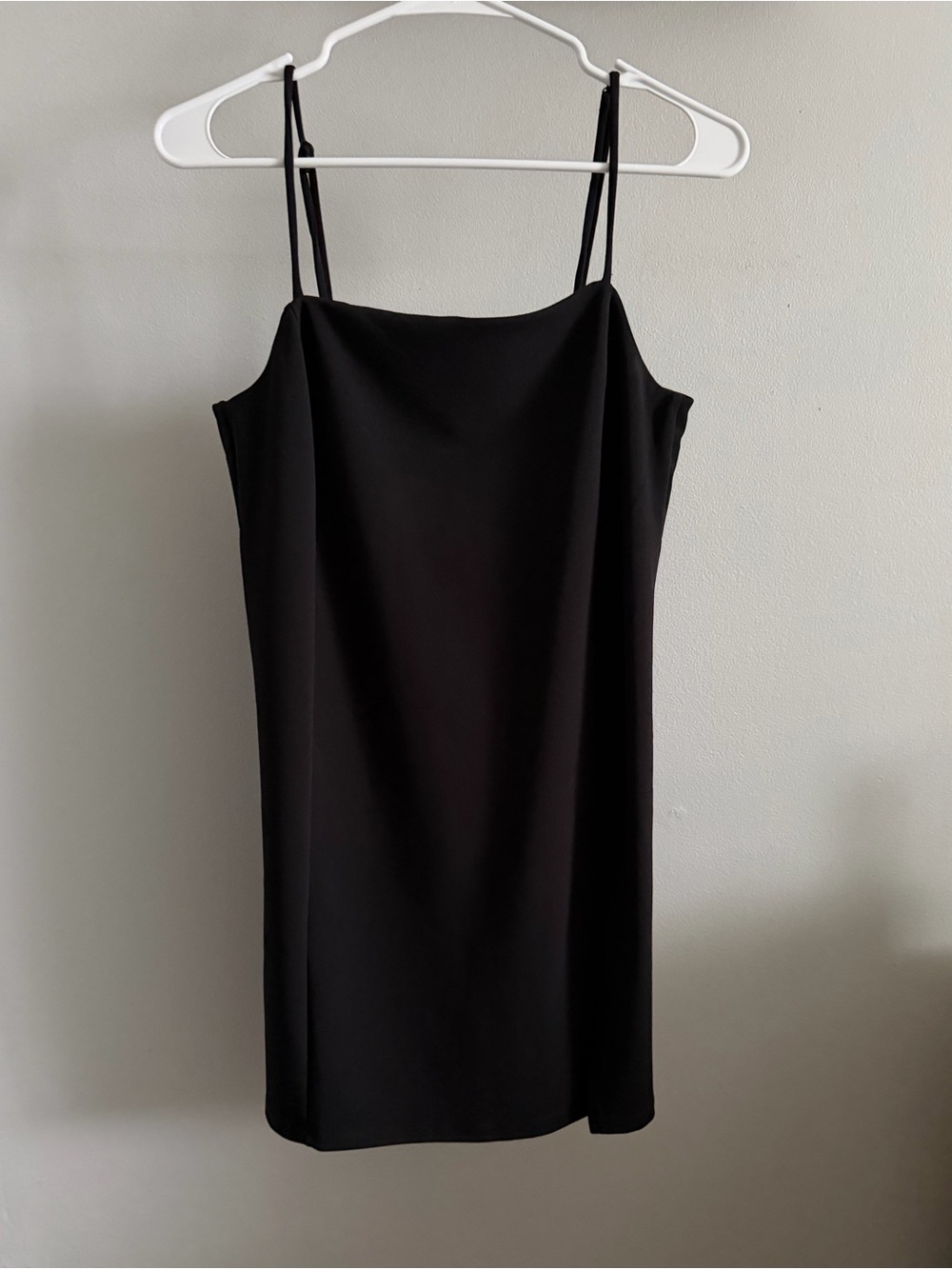 H&M Black Mini Slip Dress with Thin Straps